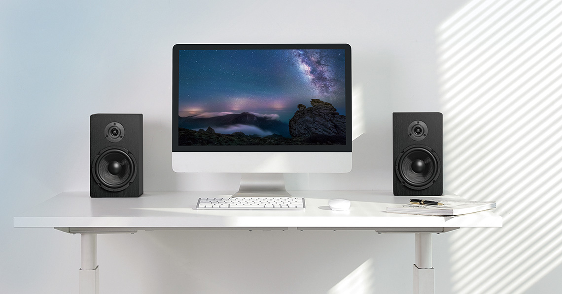 desktop bookshelf speakers