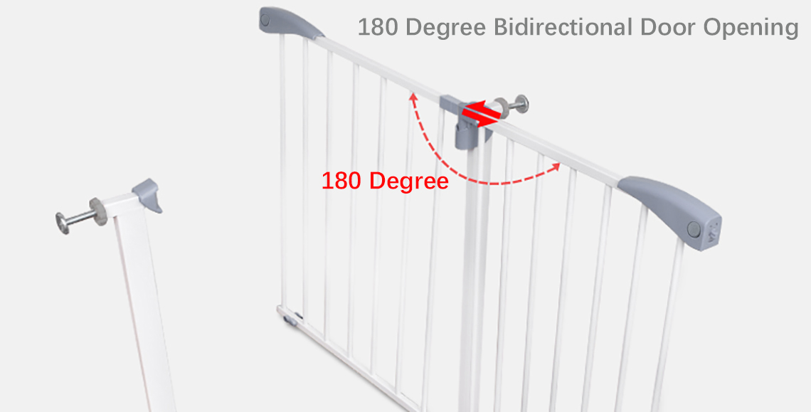 Walk Thru Safety Auto Close Gate, 71*76*2.5 CM LIVINGbasics®