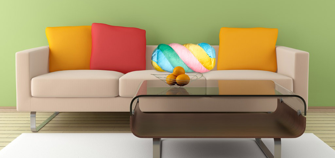 Sweet Candy Colors Cushion Soft Pillow 43cm Livingbasics