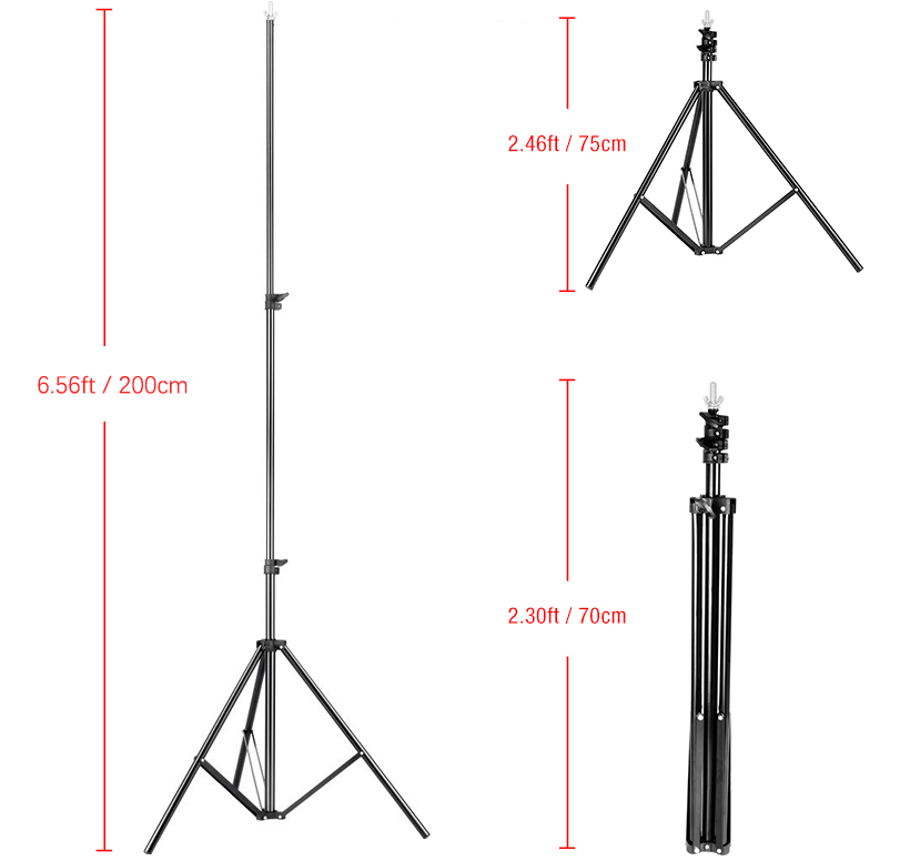 Adjustable Background Support Stand Photo Backdrop Crossbar Kit