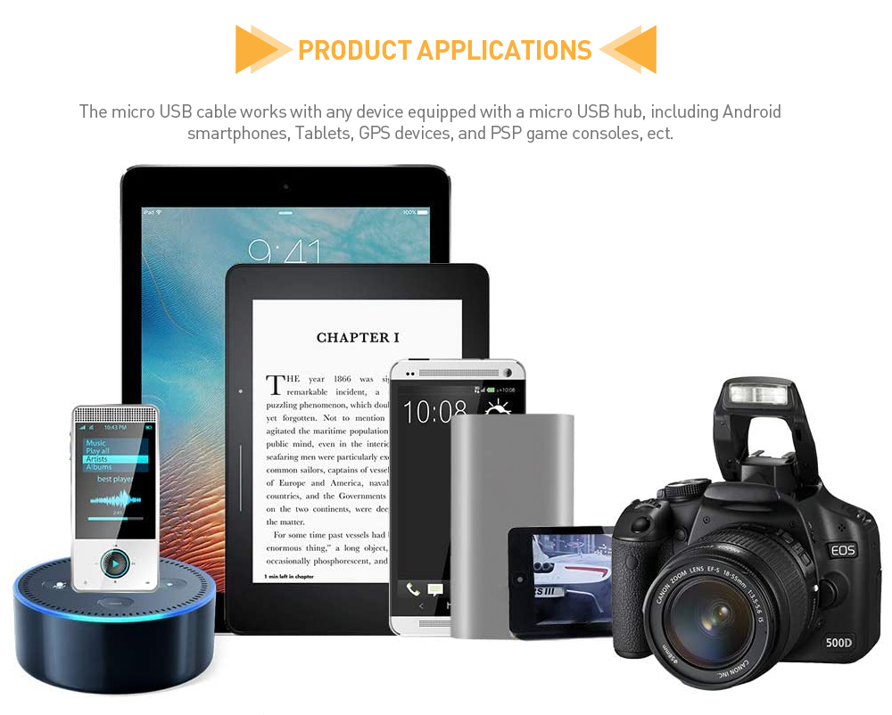 Key-pendant Micro USB cable is compatible with Android smartphones, tablets, GPS, PSP game consoles, etc