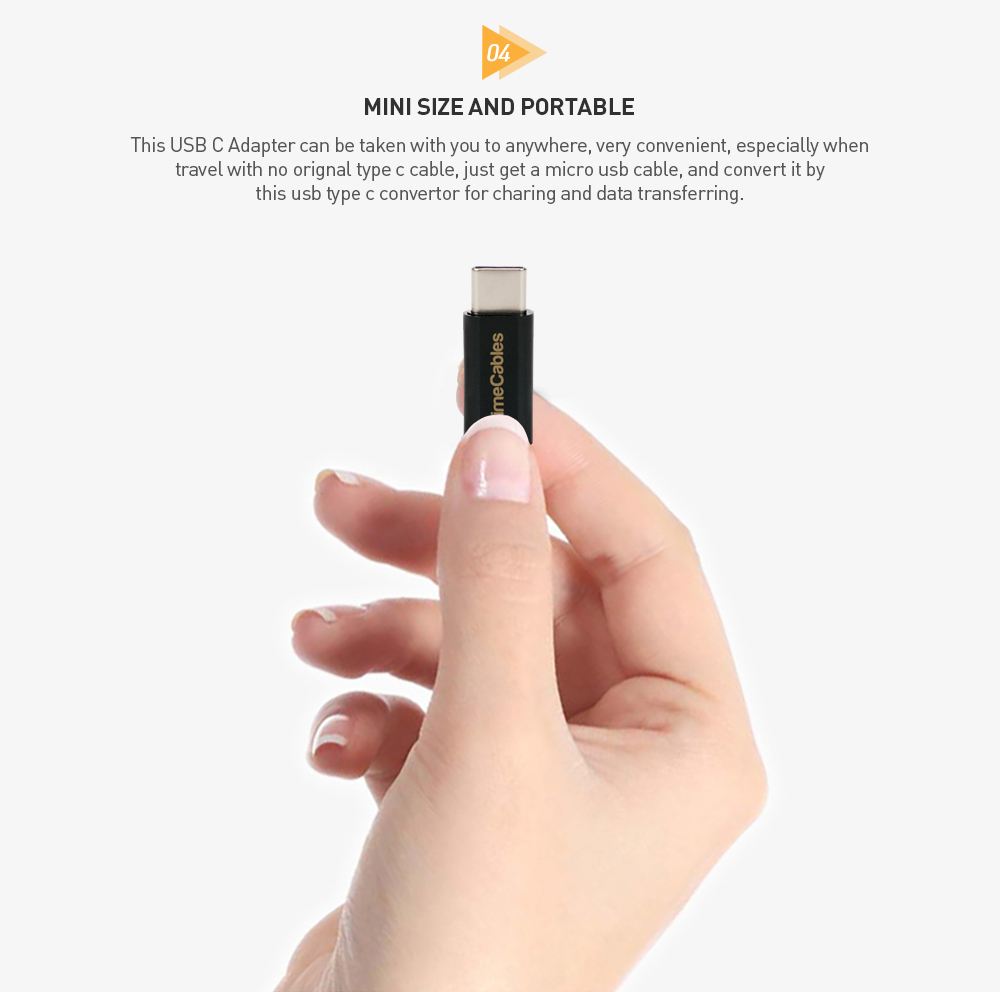 Adaptateur USB C Vers Micro USB 2 paquet PrimeCables