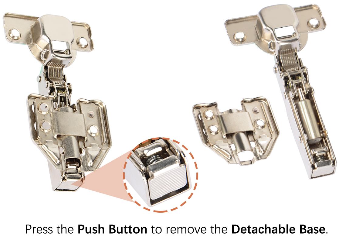 Door Cupboards Hinge Full Overlay 105° Soft Adjustable for Furniture