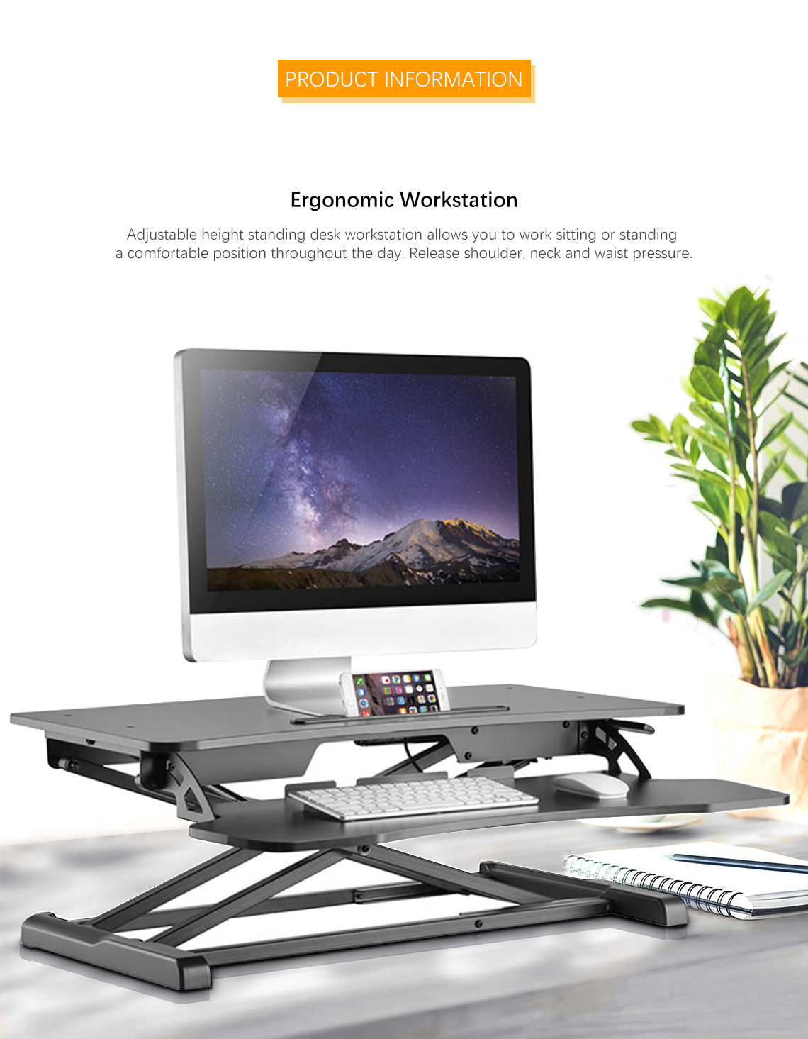 PrimeCables® Sit-Standing Desk Information