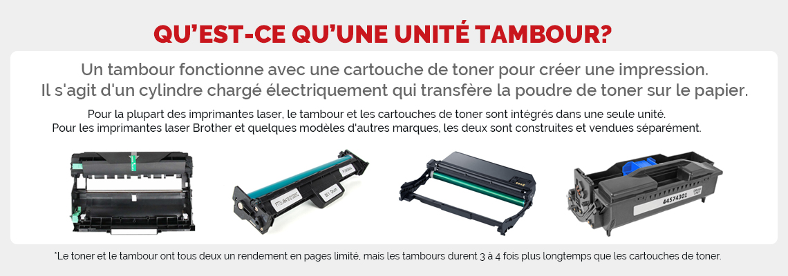différence de toner et tambour