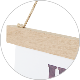 Natural wooden frame