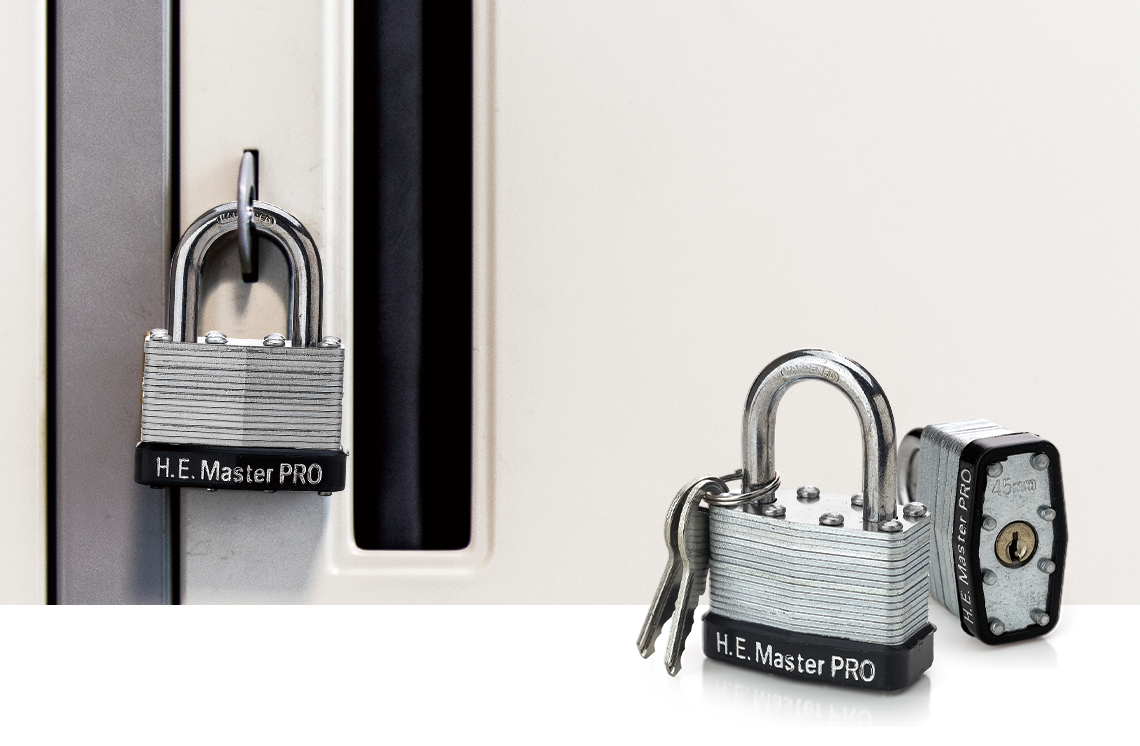Resists Cutting Sawing Laminated Padlock, 1.75''