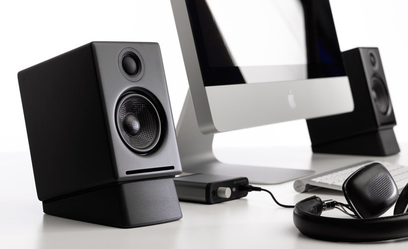 AudioEngine® A2+ Mini Powered Desktop Speakers, Black