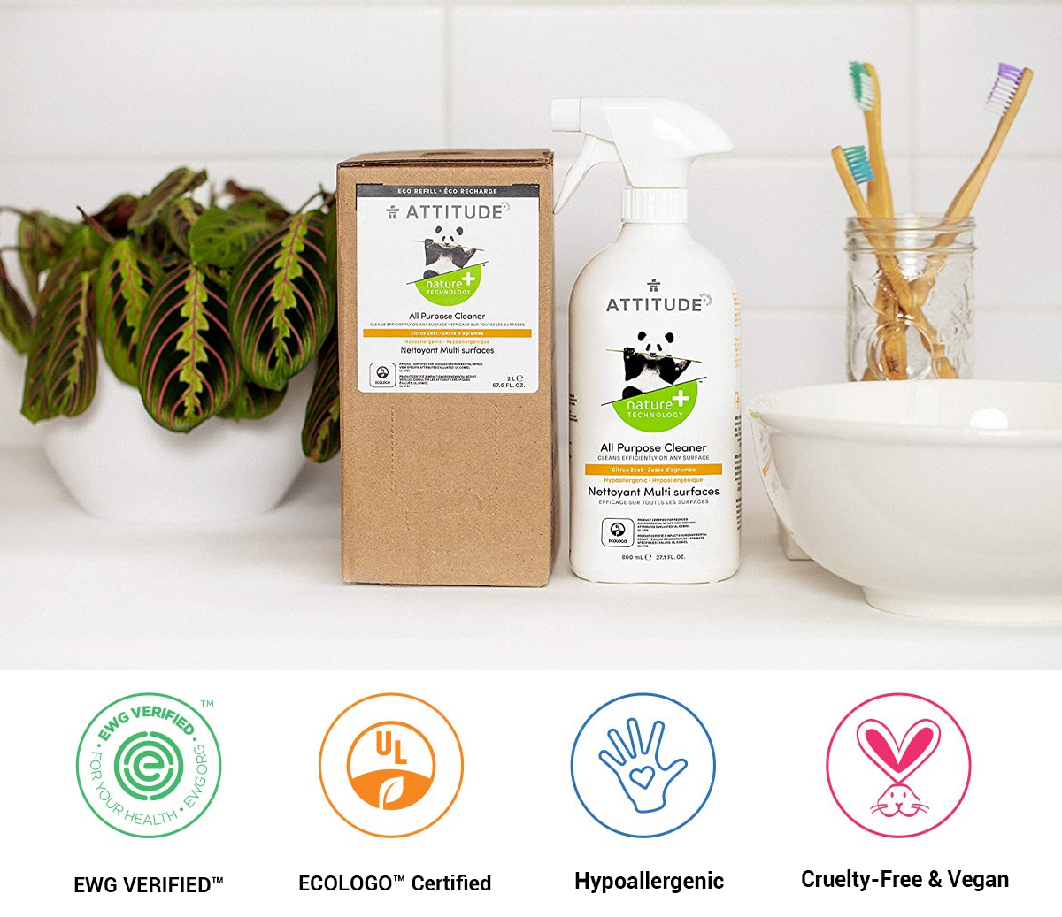 All Purpose Cleaner Disinfectant 99.9,Natural, Effective On Germs, 4 L