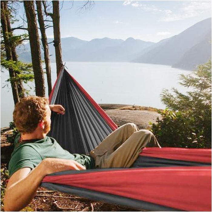 Camping TwoTone Hammock Set, 106"x55"
