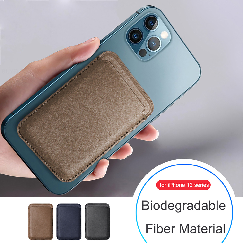 Étui magnétique Elegant en cuir Zwart pour Apple iPhone 12 Pro Max - Chargement sans Étui magnétique Elegant en cuir Zwart pour Apple iPhone 12 Pro Max - Chargement sans