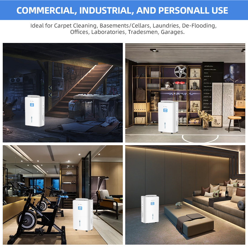5,000 Sq.Ft 70Pint Dehumidifier with Pump & WiFi APP for