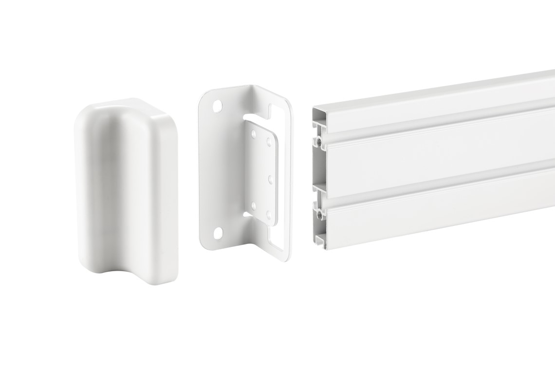 Mounting plate for Slatwall panelwhitepairsPrimeCables®