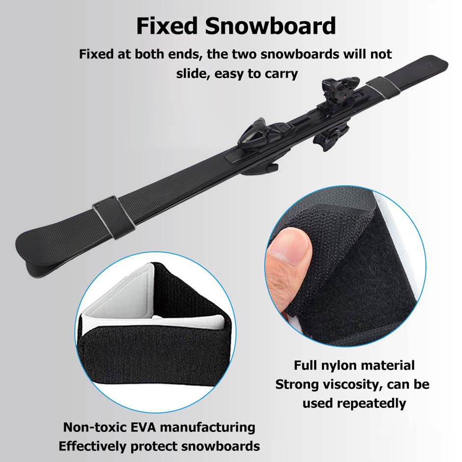 Velcro Snowboard Binding Straps, 1 Pair
