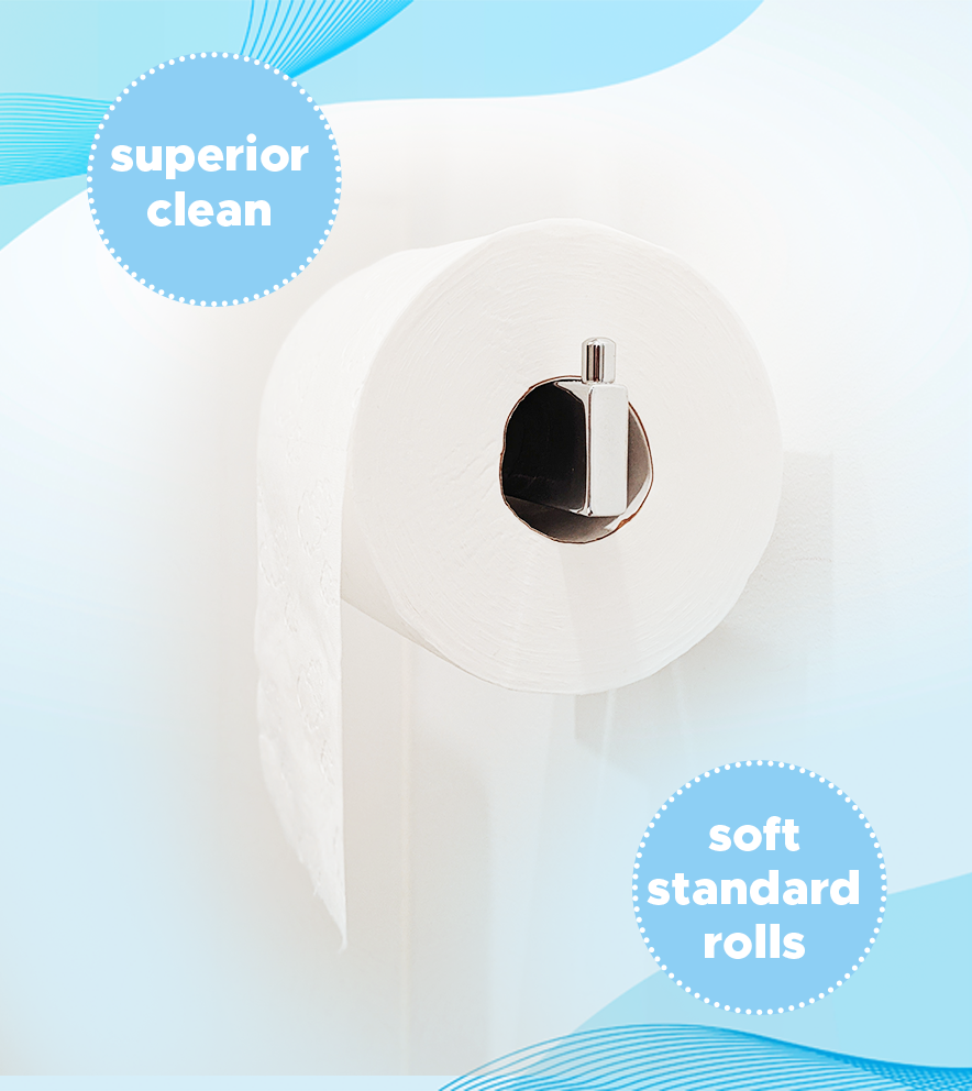 DisposableToilet Paper, Towels Soft White Paper Towels For Bathroom, 6 Double Rolls Shopper+
