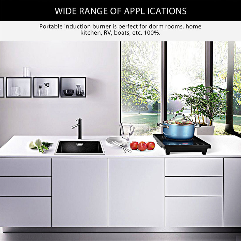 Portable 120V Portable Digital induction cooker w/ Kids Safety Lock