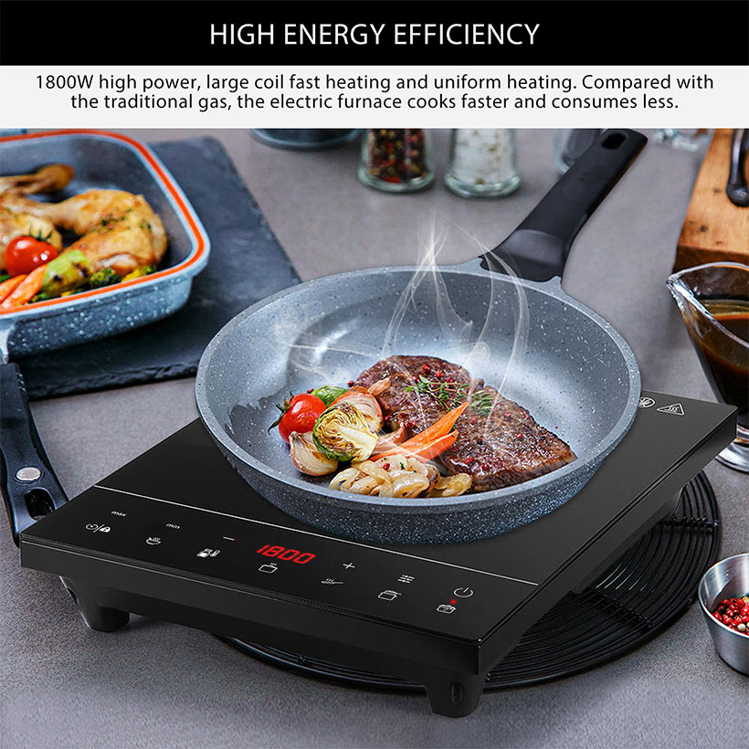 Portable 120V Portable Digital induction cooker w/ Kids Safety Lock