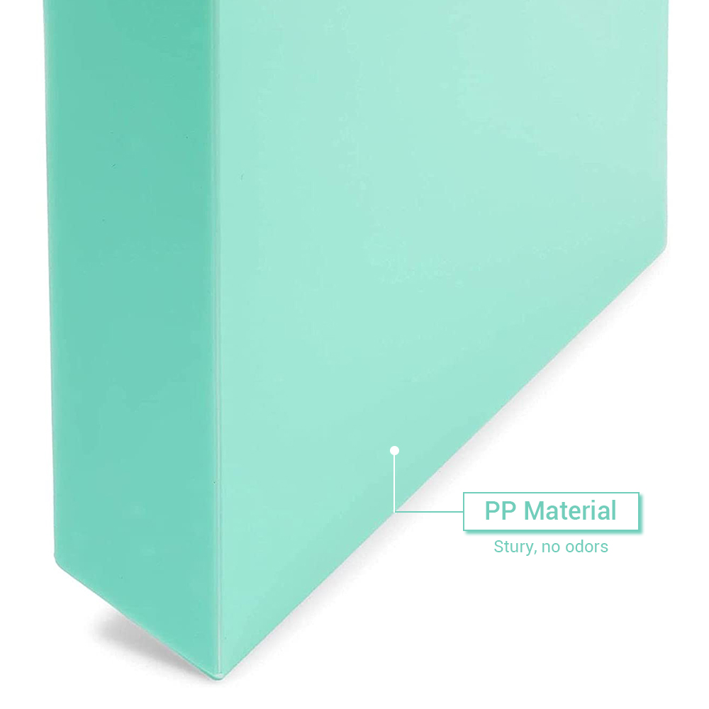 Hanging Paper Holder, Refrigerator/Whiteboard Pocket Organizer, Teal