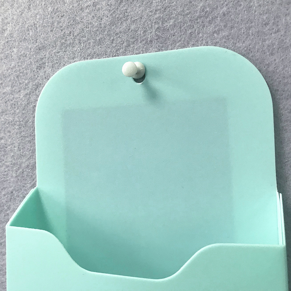 Hanging Paper Holder, Refrigerator/Whiteboard Pocket Organizer, Teal