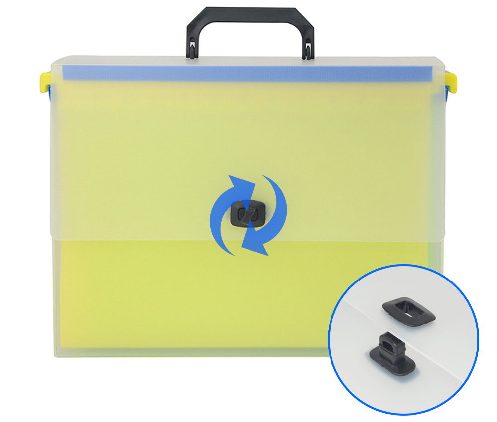 File box with lock design