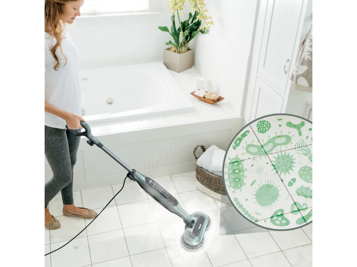 Steam & Scrub AllinOne Scrubbing and Sanitizing Hard Floor Steam Mop