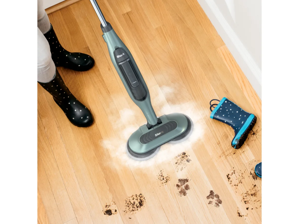 Steam & Scrub AllinOne Scrubbing and Sanitizing Hard Floor Steam Mop