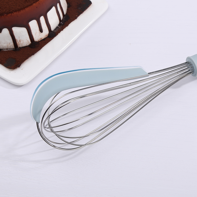 2-in-1 Manual Egg Beater With Bowl Scraper