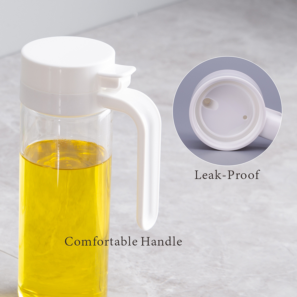 Borosilicate Glass Oil Dispenser Bottle, Condiment Container with