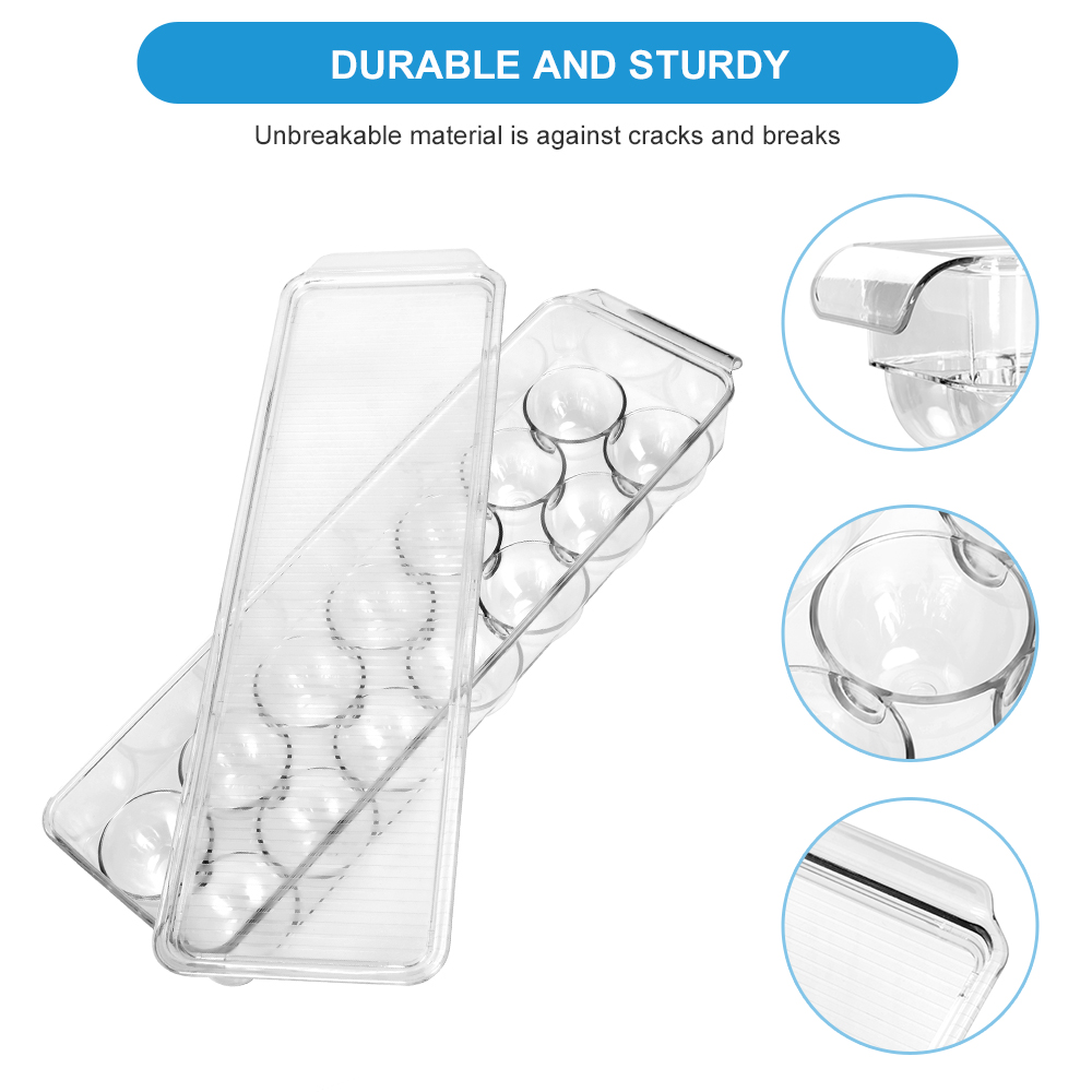 6 Piece Acrylic Fridge Organizer Bins SortWise