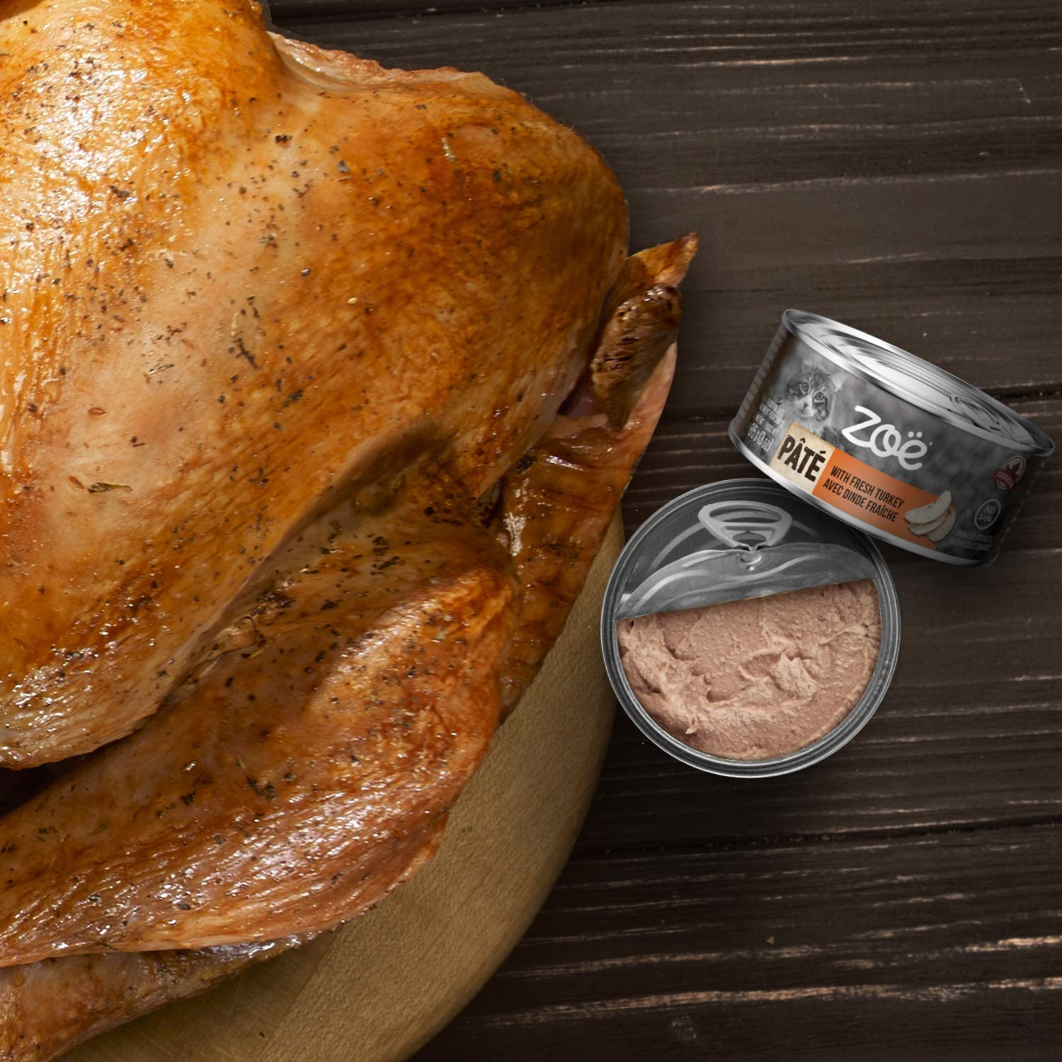 Zoe Pate Wet Food with Fresh Turkey for Cats