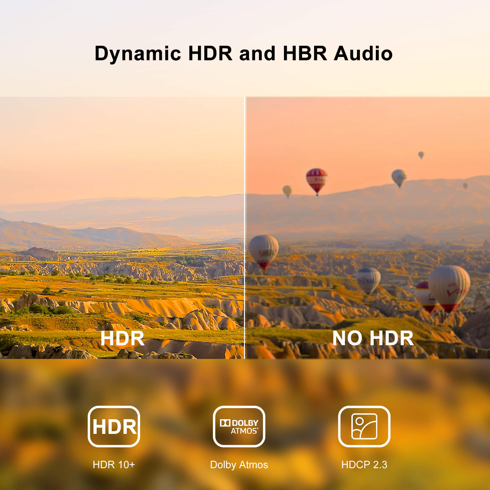 Dynamic HDR and HBR Audio