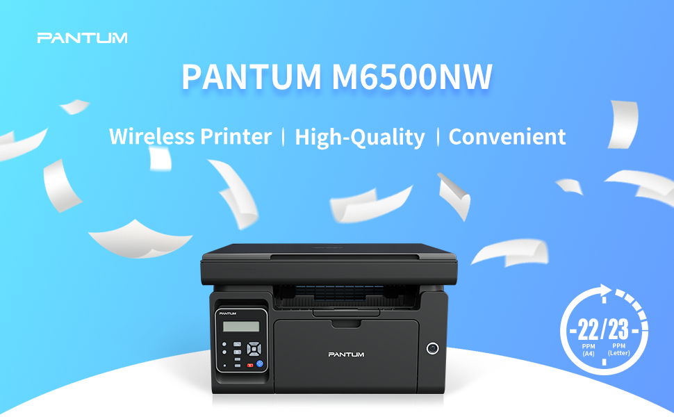 Pantum M6500NW Multifunction All-in-One Network and Wireless Laser Printer