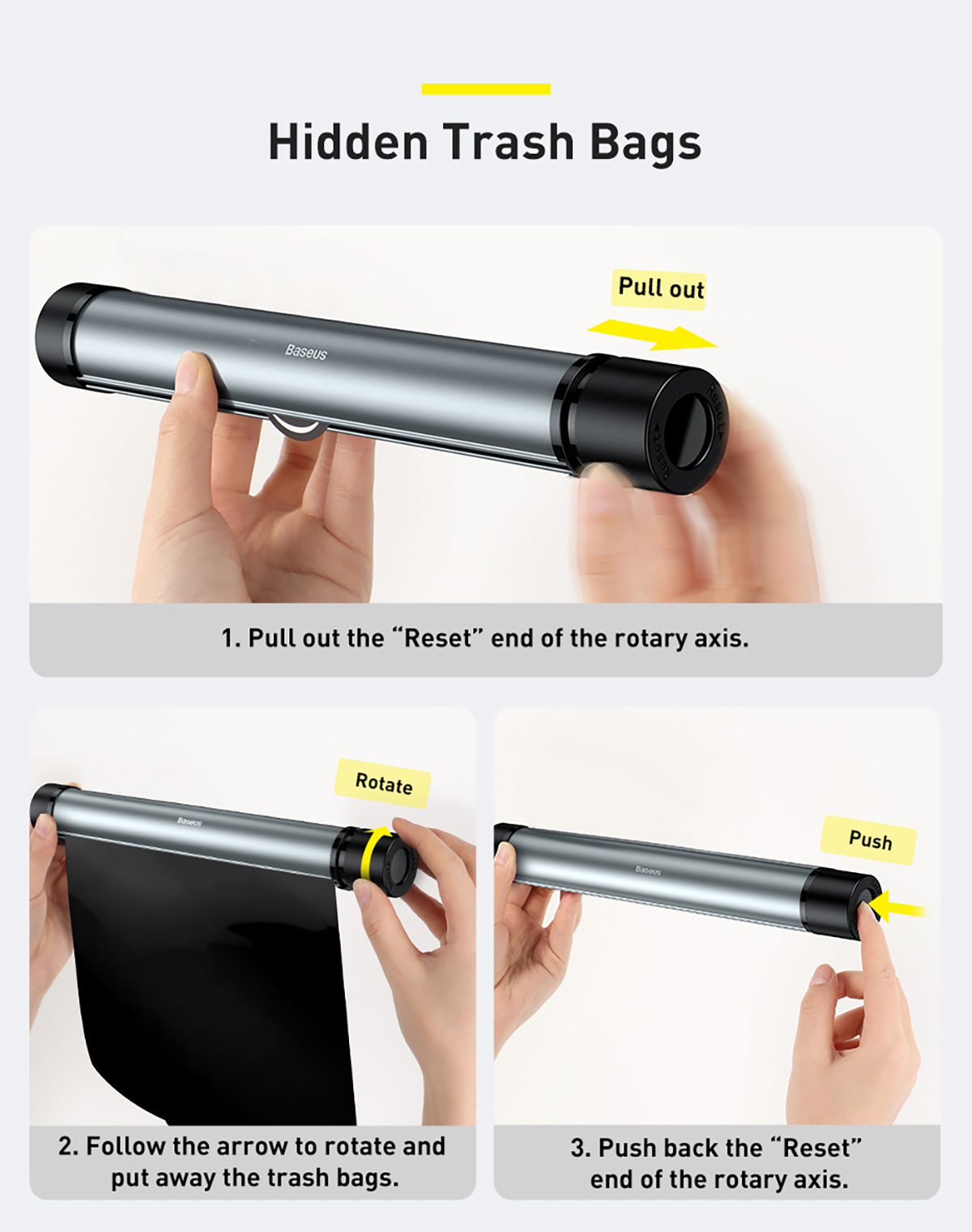 Clean Garbage Bag for Back Seat of Cars
