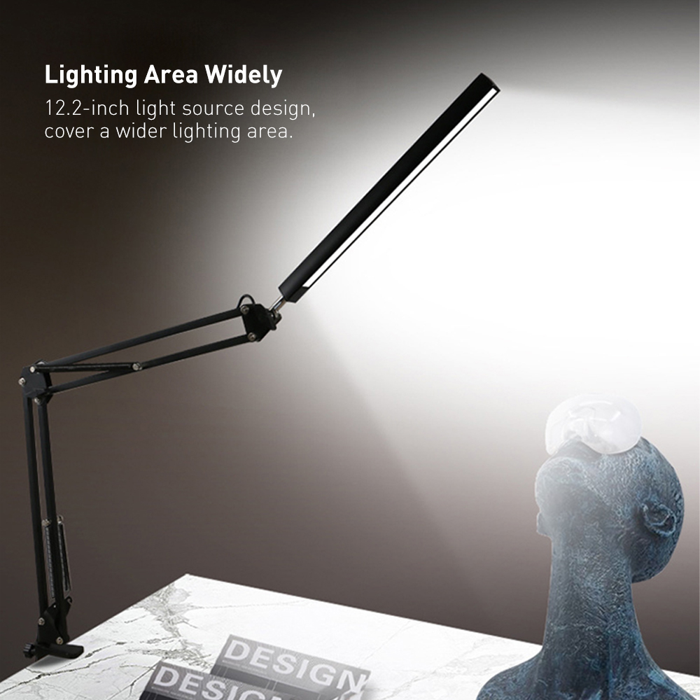 Swing Arm Eye-Care Desk Lamp Wide Light Area