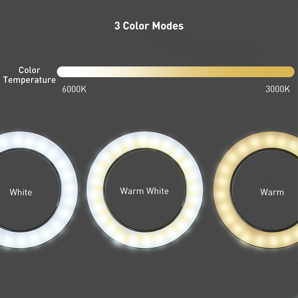 Magnifying working desk lamp with 3 color mode
