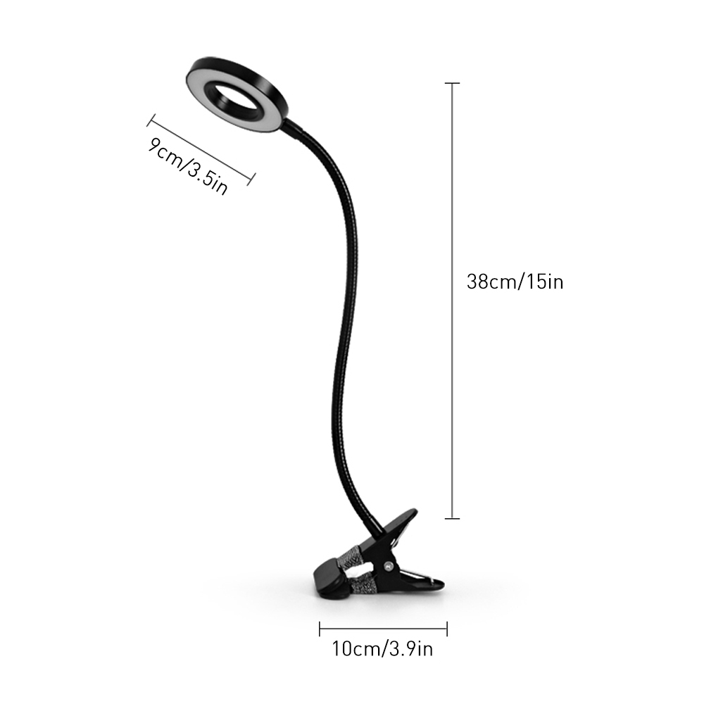 Magnifying working desk lamp size