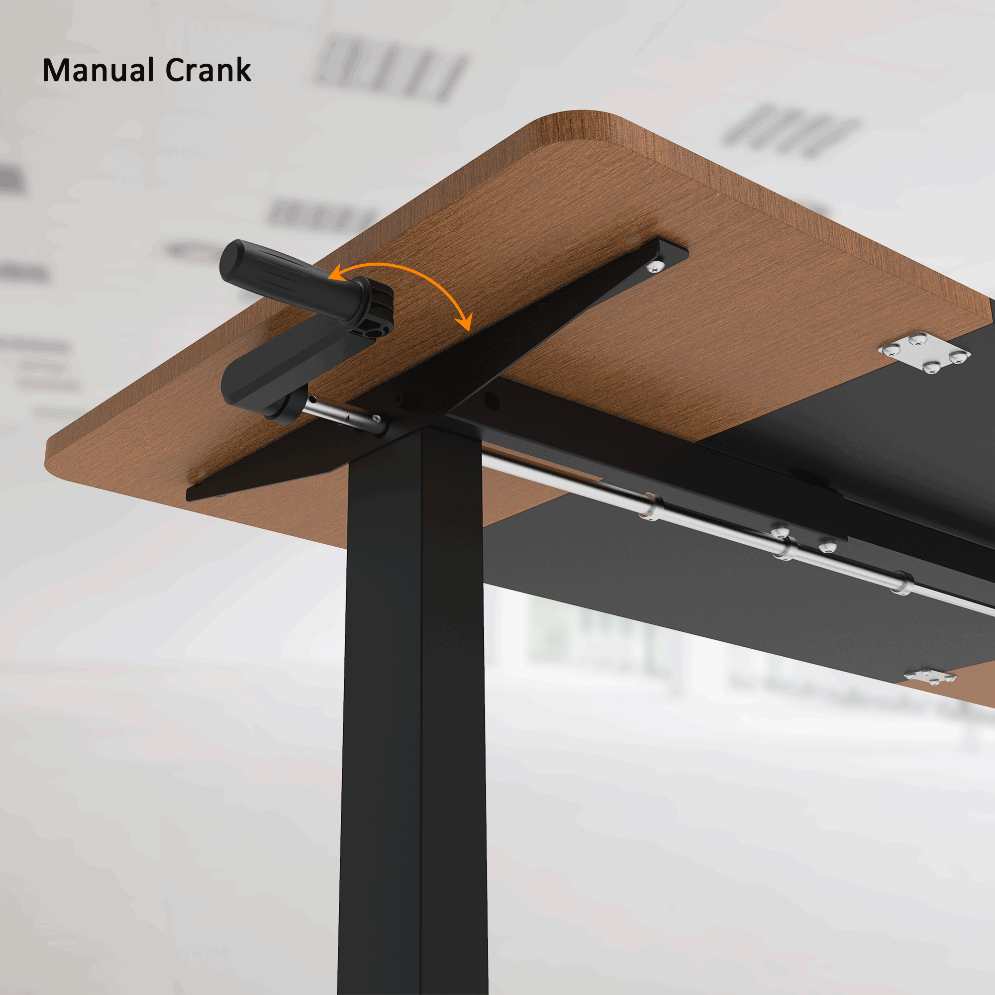 Manual SitStand Height Adjustable AllinOne Standing Desk (Included