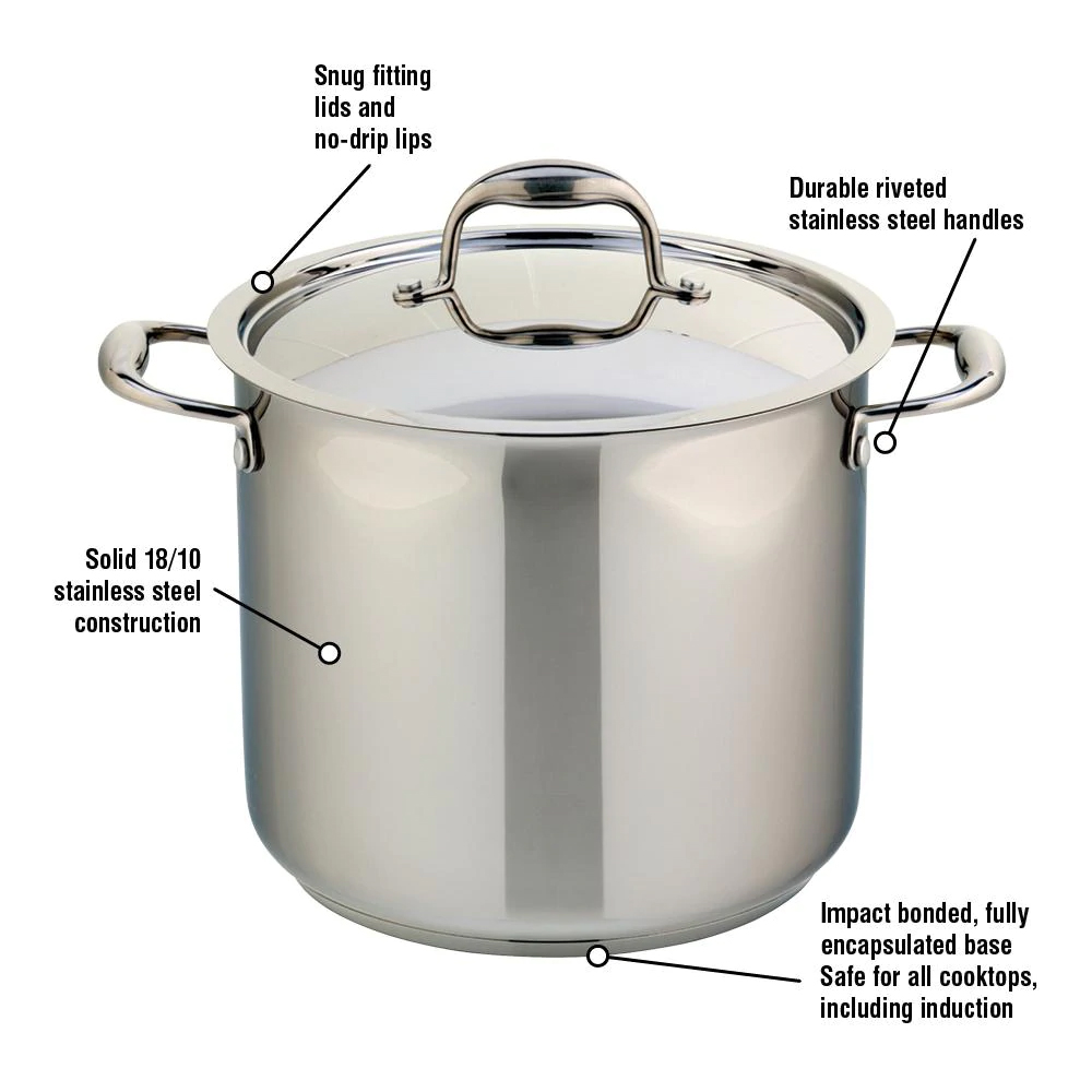 Accolade Stainless Steel 9L Stock Pot with Cover