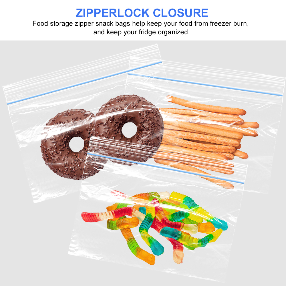 Sandwich Plastic Zipper Bags, zipperlock, closure