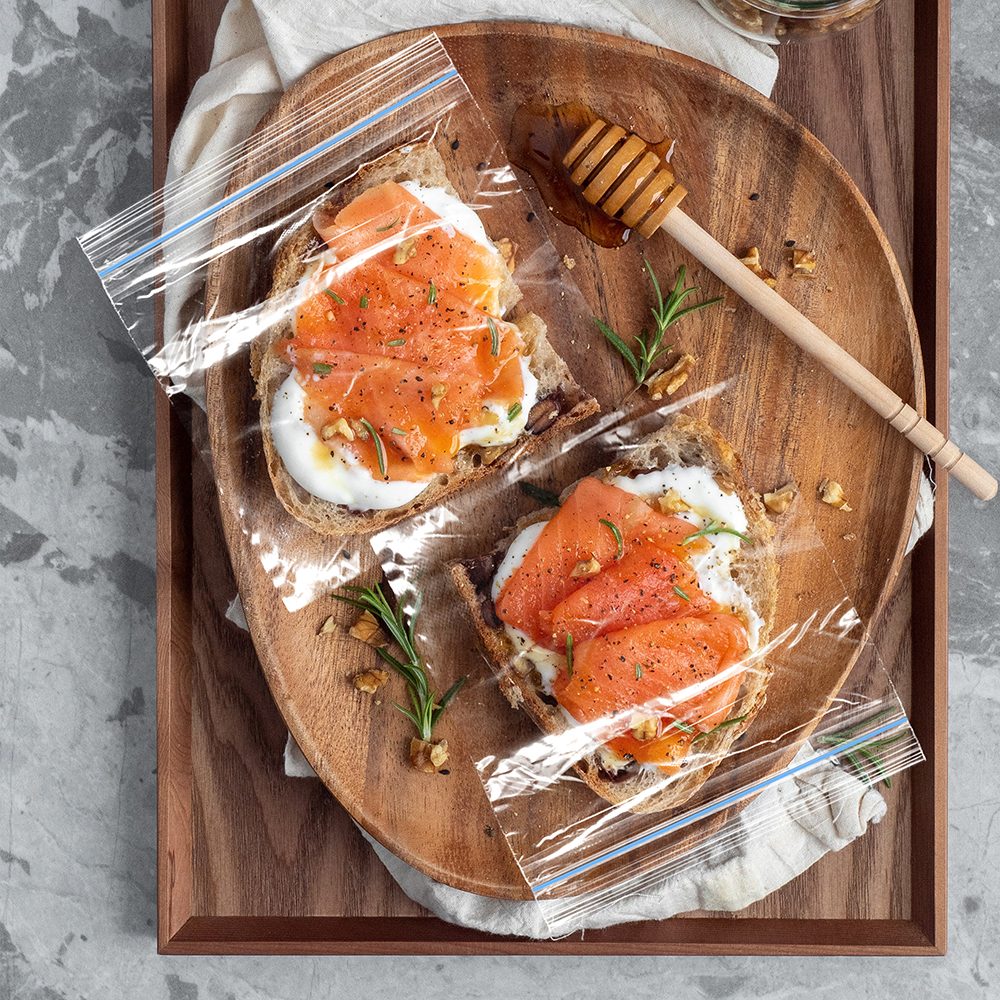 Sandwich Plastic Zipper Bags, keep food fresh