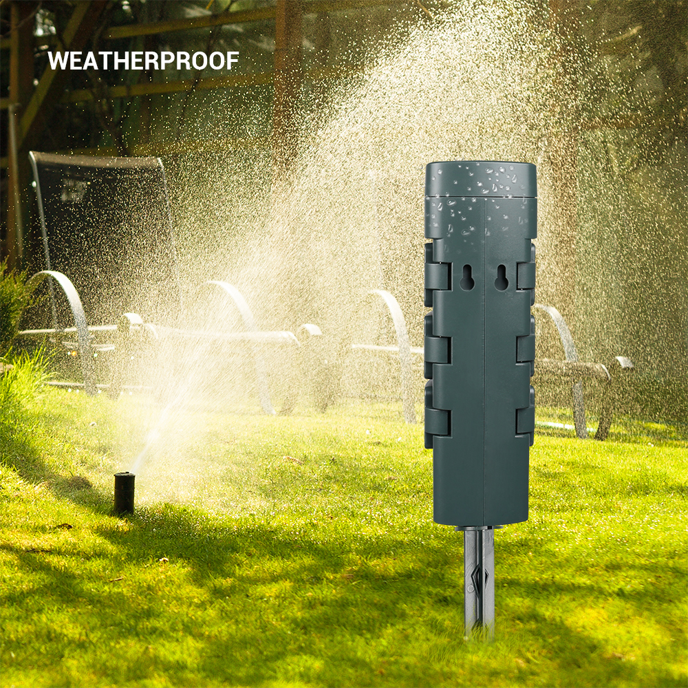 6-Outlet Outdoor Wi-Fi Smart Ground Stake Timer, weatherproof