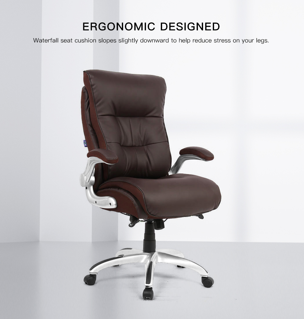 Big and Tall Executive Luxurious Chair With Flip Armrest