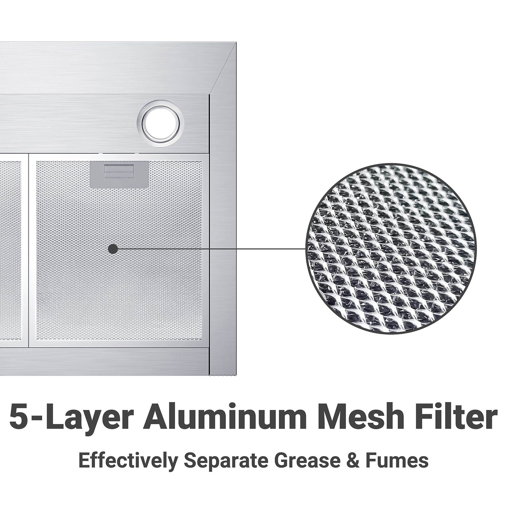 30 inch 450 CFM Stainless Steel Range Hood