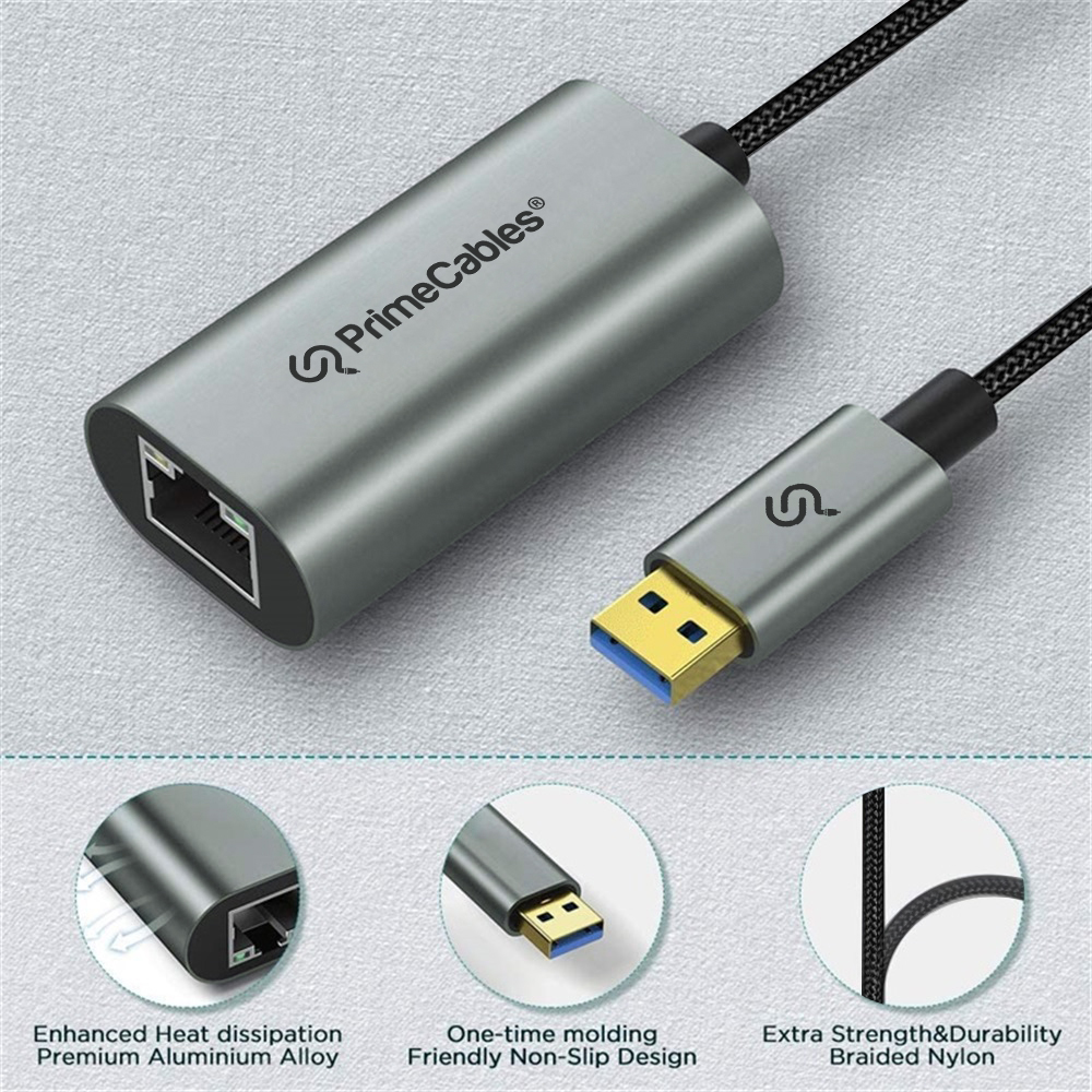 PrimeCables USB 3.0 to RJ45 Adapter