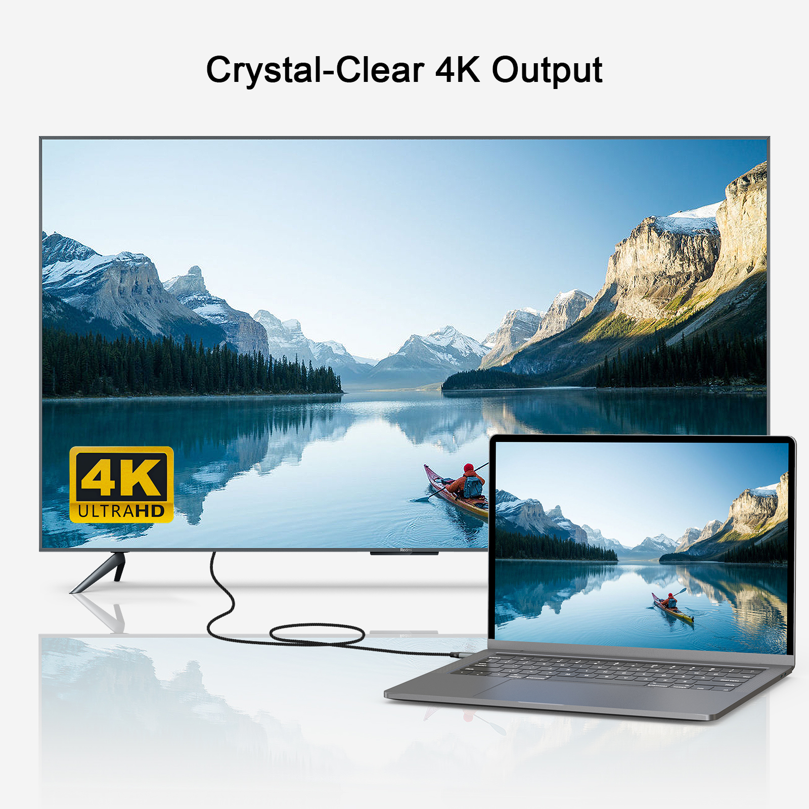 PrimeCables USB C (Thunderbolt 3) to Displayport Cable