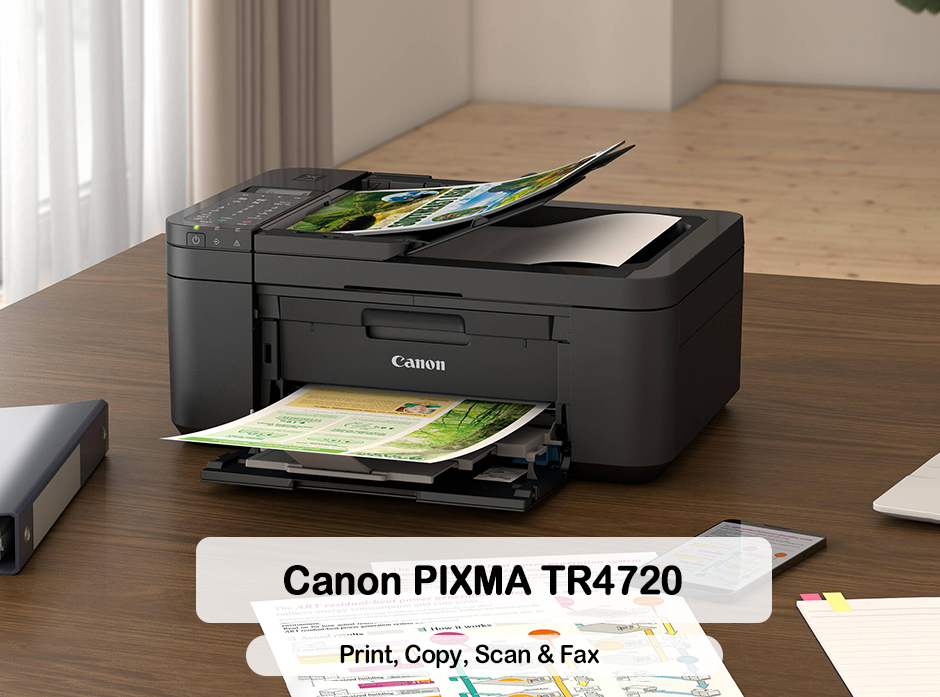 Canon PIXMA TR4720 Wireless Color AllinOne Inkjet Printer (5074C003