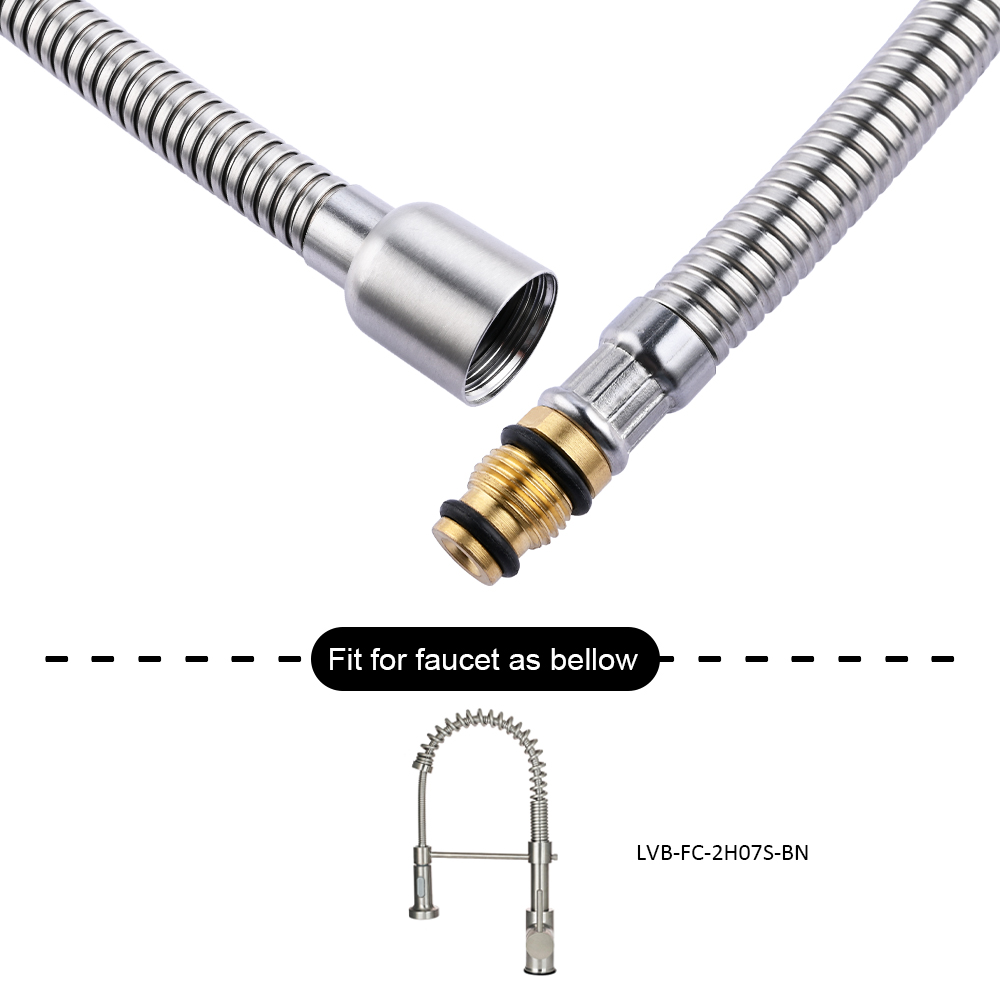 PullDown Kitchen Faucet Replacement Hose with Stainless Steel Docking