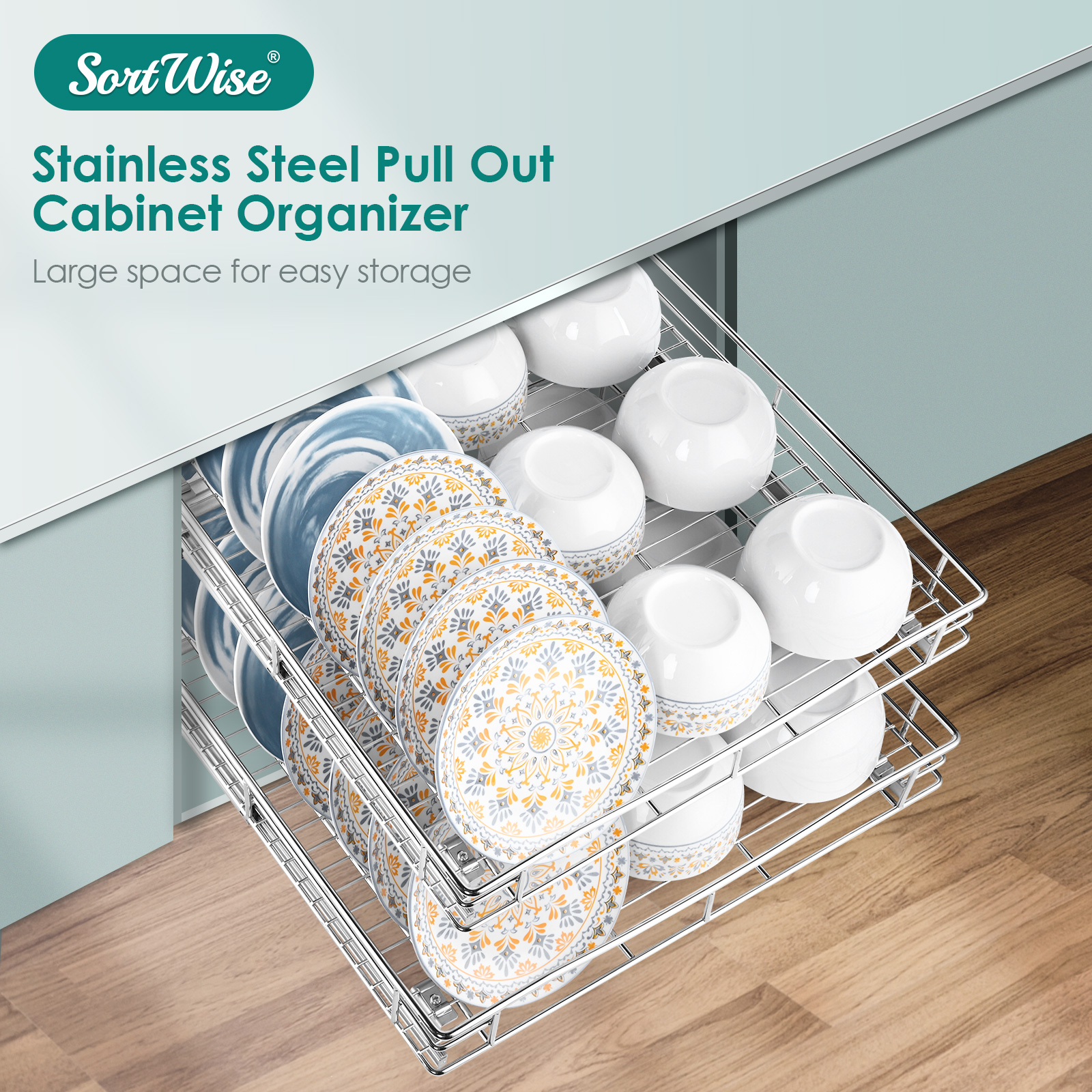 Slide Out Cabinet Organizer