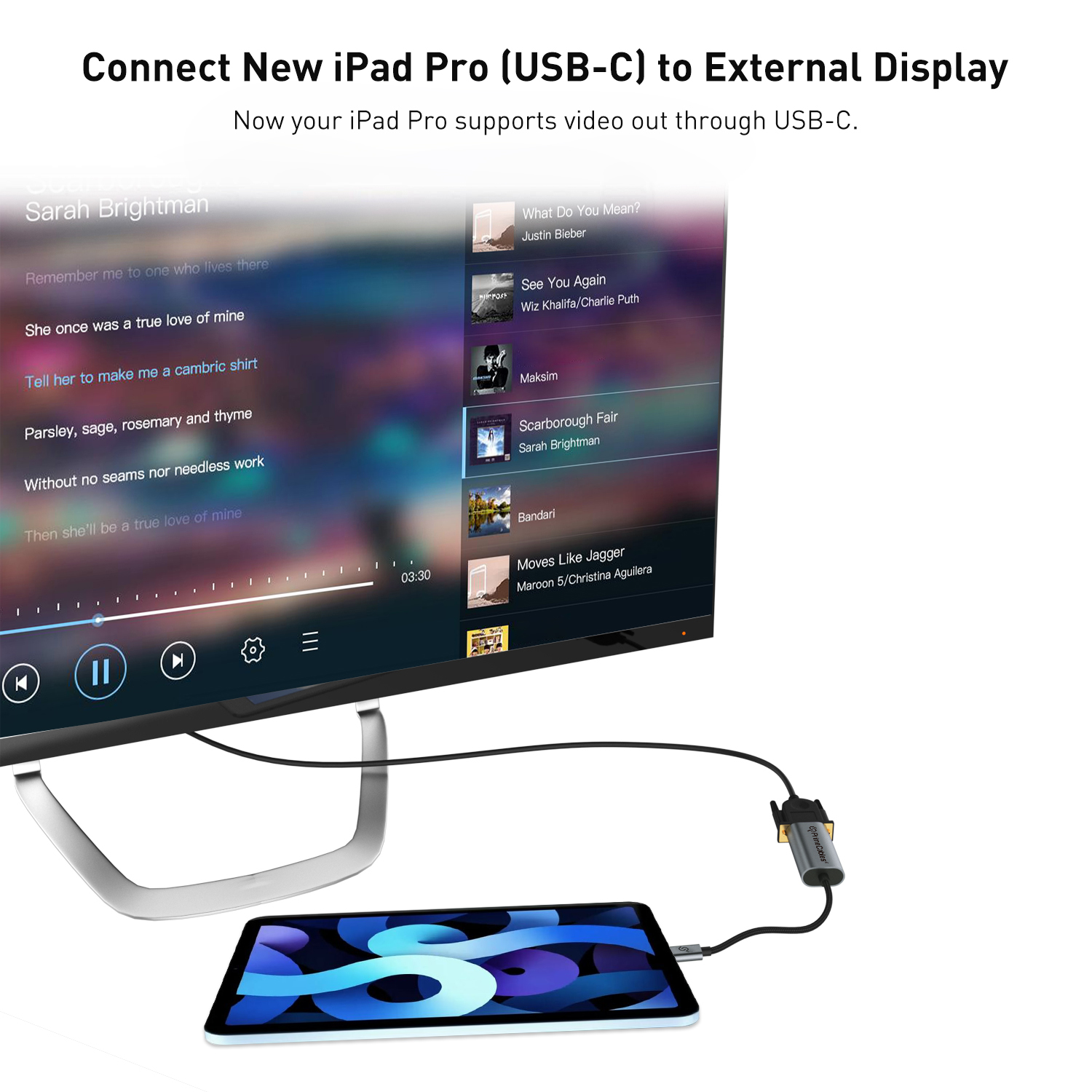 USB C to VGA Female Adapter