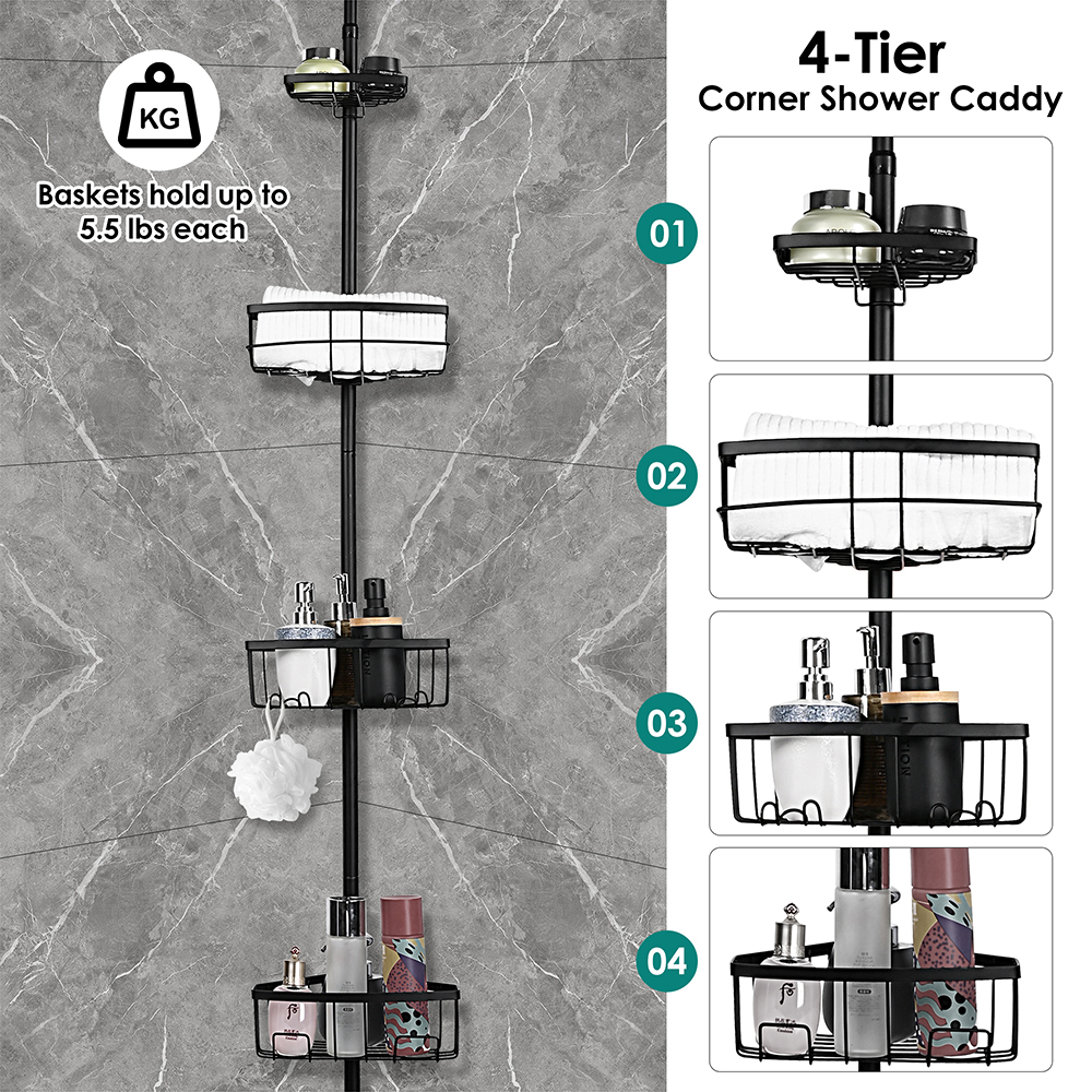 Constant Tension Corner Pole Caddy